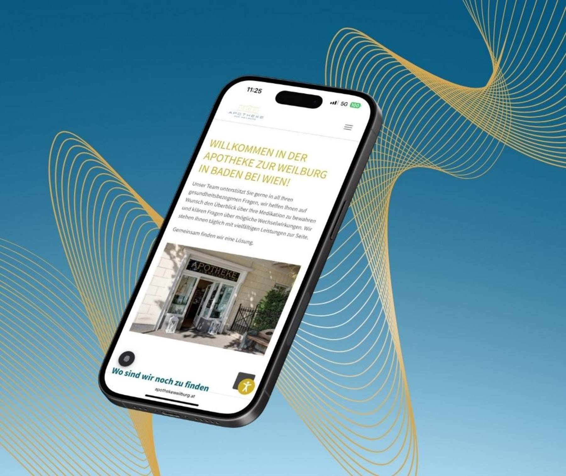 Smartphone-Ansicht der neuen Shopware-6-Website der Apotheke zur Weilburg