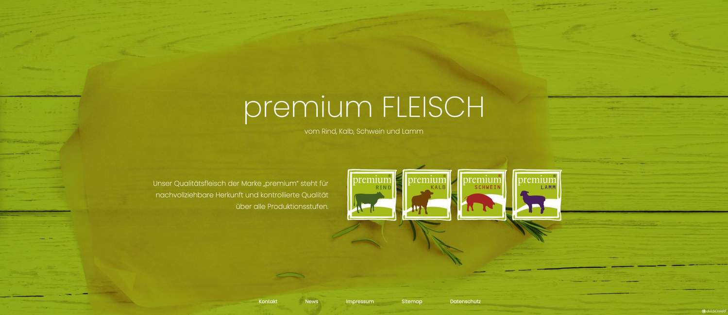 Premiumfleisch Homepage