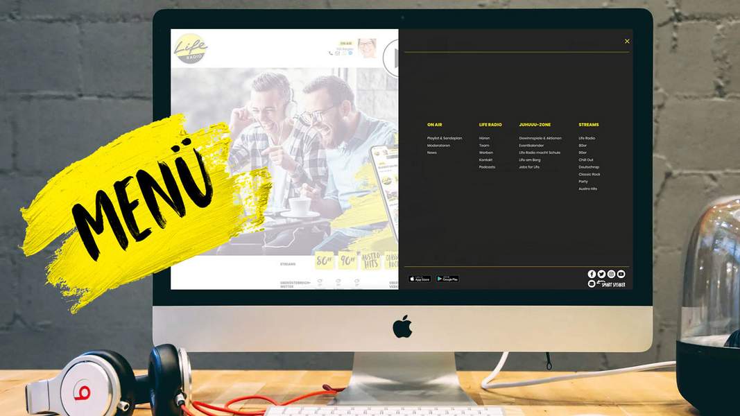 Life Radio Menü