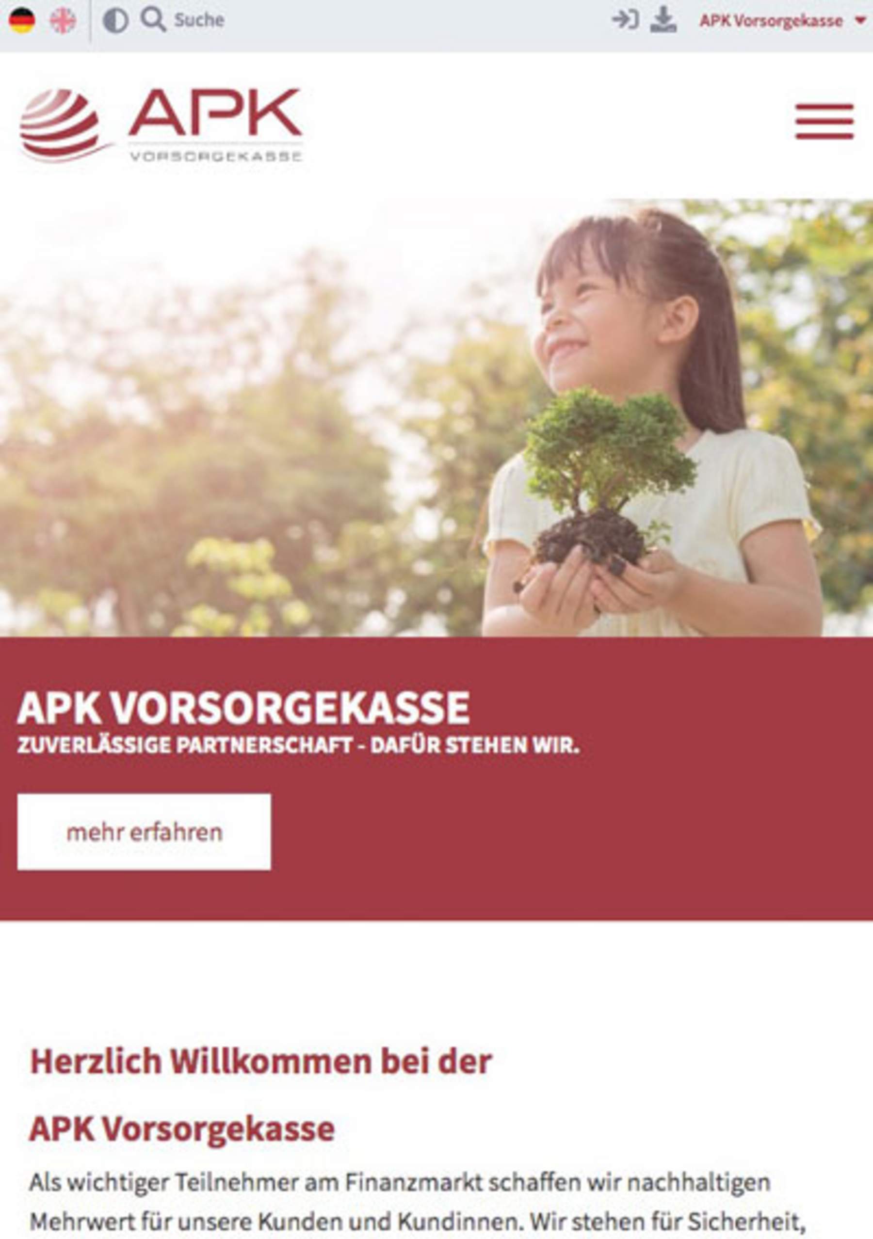 APK Vorsorgekasse AG