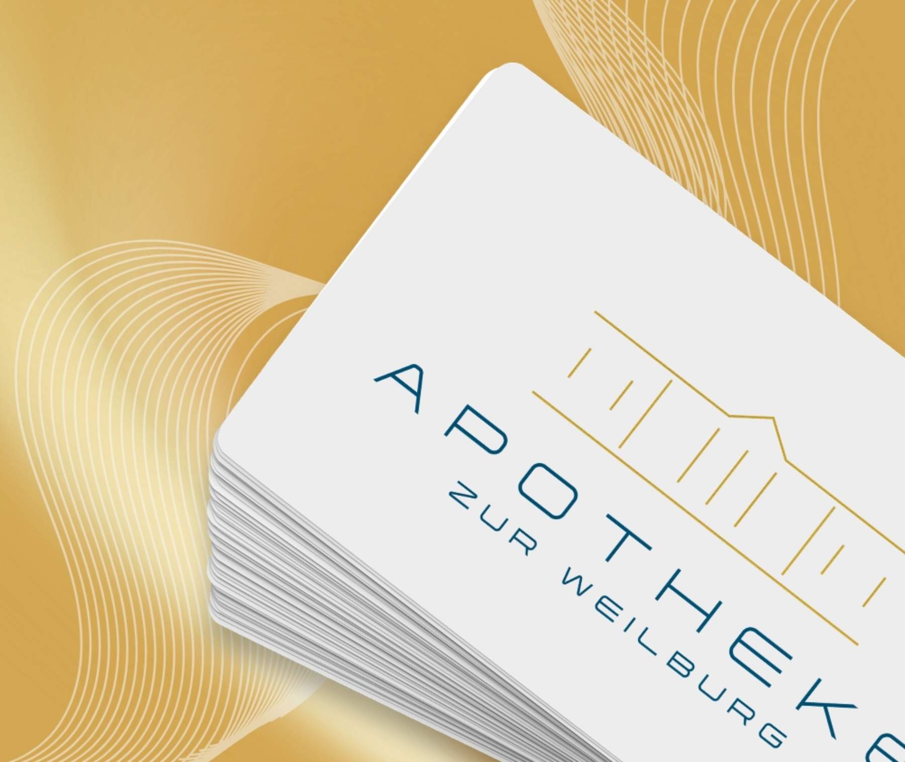 Visitenkarten Design als auch Redesign des Logos der Apotheke zur Weilburg